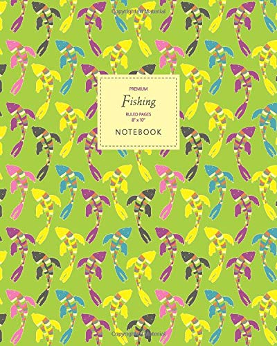 Fishing Notebook - Ruled Pages - 8x10 - Premium Cuaderno (Summer Green)