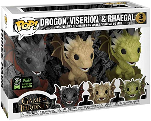 Funko Figura Pop Set de los Tres Dragones en los Huevos - Juego de Tronos ECCC 2020