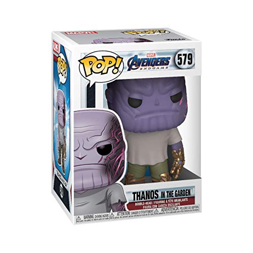 Funko- Pop Marvel: Endgame-Casual Thanos w/Gauntlet Collectible Toy, Multicolor (45141)