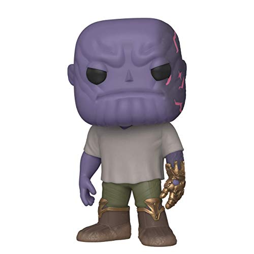 Funko- Pop Marvel: Endgame-Casual Thanos w/Gauntlet Collectible Toy, Multicolor (45141)