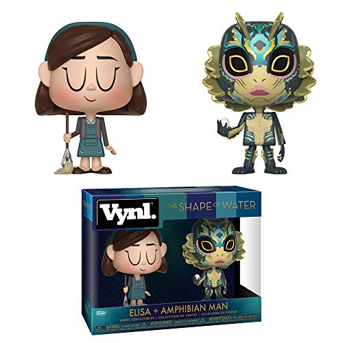 Funko- VYNL 4" 2-Pack: Shape of Water: Elisa & Amphibian Man, Multicolor (32738)