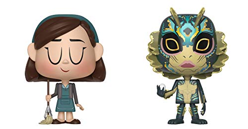 Funko- VYNL 4" 2-Pack: Shape of Water: Elisa & Amphibian Man, Multicolor (32738)