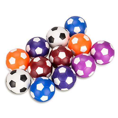 Futbolín de Recambio 12pcs, Oziral Balones de Fútbol ABS Plástico para Juego de Juguete Infantil