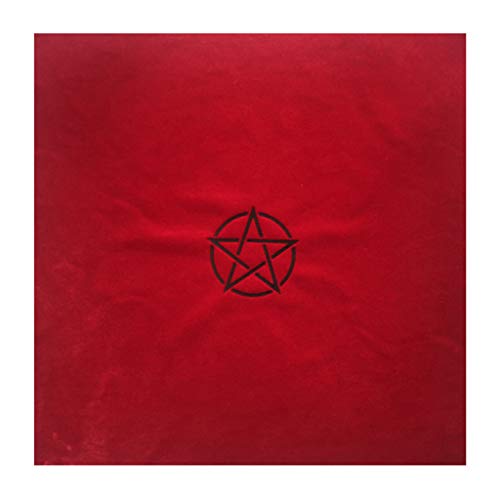 Geneic Pentagram Tarot Mantel con bolsa de terciopelo Altar Tarot Tela Divinación Astrología Juego de mesa Pentáculos Vintage Card Pad