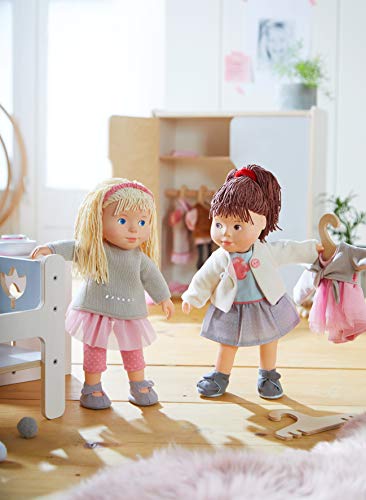 HABA 304889 - Muñeca de Juguete Elisa, muñeca Suave con Cabeza y extremidades de Vinilo, 32 cm, Juguete a Partir de 3 años