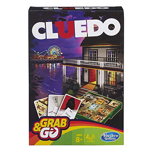 Hasbro Gamings - Cluedo Viaje, Grab & go (versión Inglesa)