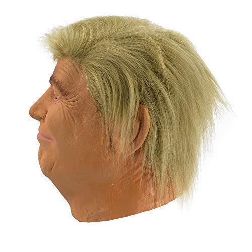 Hengyutoy Mask Máscara de Cabeza Humana de Fiesta de Traje Lujo de Halloween de Donald Trump