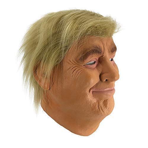 Hengyutoy Mask Máscara de Cabeza Humana de Fiesta de Traje Lujo de Halloween de Donald Trump