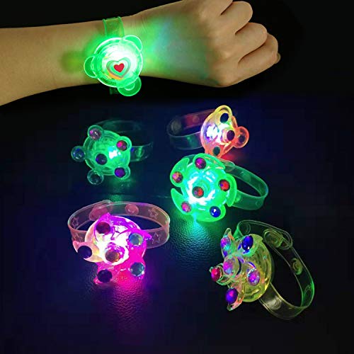 HOWAF 15pcs Articulos de Fiesta Niño Regalos piñatas de cumpleaños Infantiles Incluye Niños Brillante led Pulseras Collar Anillo Juguetes para Navidad Infantil cumpleaños Regalo Niño, Niña