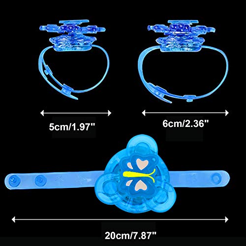 HOWAF 15pcs Articulos de Fiesta Niño Regalos piñatas de cumpleaños Infantiles Incluye Niños Brillante led Pulseras Collar Anillo Juguetes para Navidad Infantil cumpleaños Regalo Niño, Niña