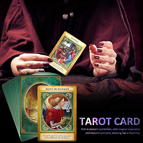 HYLL Carta del Tarot arcángel Gabriel, 44pcs / Set Oracle Cards, Junta adivinación Juego de Cartas Juego de animación para los Principiantes, edición Inglés