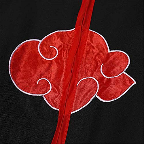 IUTOYYE Disfraz de Carnaval para Adulto Disfraz de Adulto Akatsuki Ninja para Halloween Carnaval Navidad Disfraz de Fiesta o águila Negro (M (Tamaño Fabricante: L))