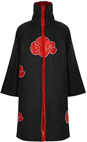 IUTOYYE Disfraz de Carnaval para Adulto Disfraz de Adulto Akatsuki Ninja para Halloween Carnaval Navidad Disfraz de Fiesta o águila Negro (M (Tamaño Fabricante: L))