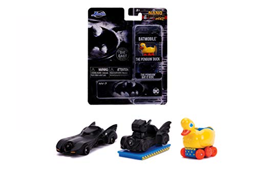 Jada Toys Batman-Juego de 3 Coches coleccionables de Juguete de 4 cm a Partir de 8 años (253211000)
