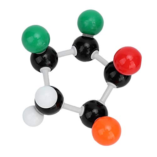 Jadpes Conjunto de Modelos moleculares de química, 240 Piezas Kit de Estructura inorgánica orgánica Molecular Átomos Conjunto de Modelos de Enlace para Estudiantes docentes Modelo molecula