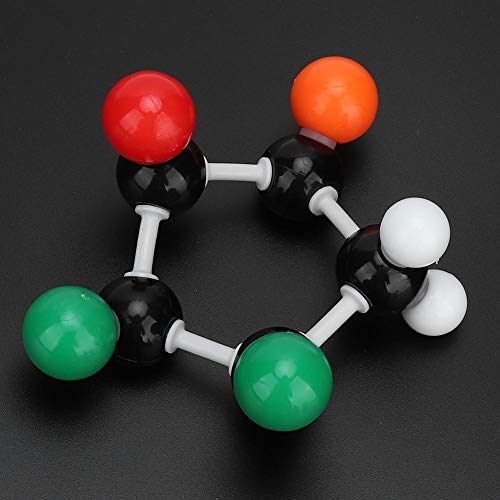 Jadpes Conjunto de Modelos moleculares de química, 240 Piezas Kit de Estructura inorgánica orgánica Molecular Átomos Conjunto de Modelos de Enlace para Estudiantes docentes Modelo molecula