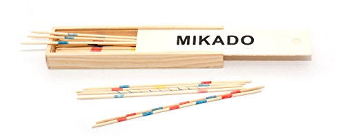 Jeujura JeujuraJ64223 Mikado Juego en Estuche de Madera, Multicolor