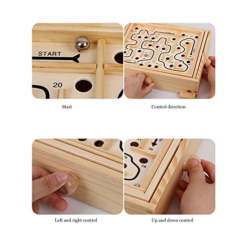 Juguete de laberinto de mano, juegos de mesa interactivos, juego de mesa de laberinto, juego de cerebro, juego interactivo para niños y adultos(ohye-hand maze trumpet)