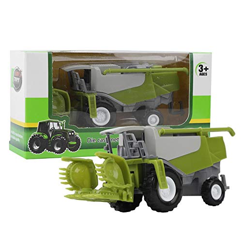 Juguete modelo de coche de cosechadora agrícola de simulación para niños, juguete de vehículo de coche de granjero de aleación de mini agricultor para niños escala 1:50