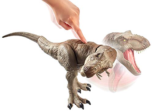 Jurassic World- Mandibula Extrema T Rex Dinosaurio de juguete, Multicolor (Mattel GCT91)