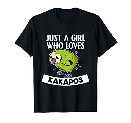 Just A Girl Who Loves Kakapos Lindo Disfraz De Kakapo Camiseta