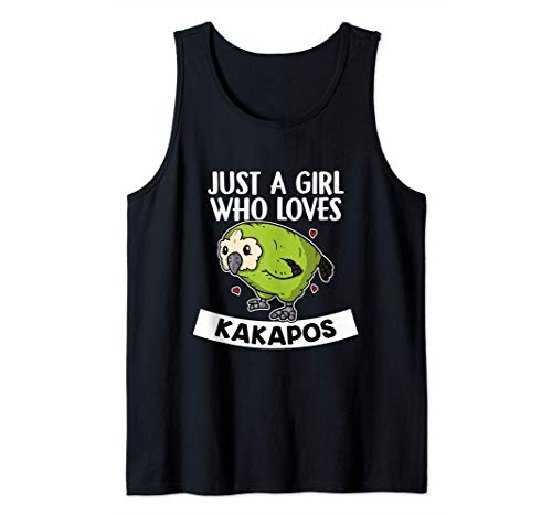 Just A Girl Who Loves Kakapos Lindo Disfraz De Kakapo Camiseta sin Mangas