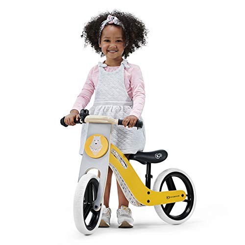 Kinderkraft Bicicleta sin Pedales UNIQ, Ultraligera, de Madera, 2+ Años, color miel