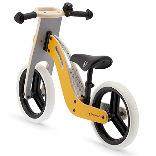 Kinderkraft Bicicleta sin Pedales UNIQ, Ultraligera, de Madera, 2+ Años, color miel