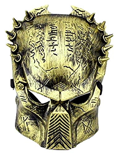 KIRALOVE Alien vs Predator Mask - Color Bronce - Hombre - Halloween - Carnaval - Idea de Regalo Original