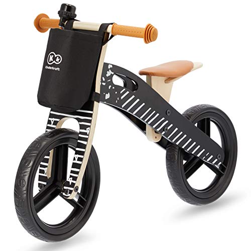 kk Kinderkraft Kinderkraft Bicicleta sin Pedales Runner, Ligera, Ajustable, 3 Años y más, Negro, Unisex-Baby, 83 x 38 x 54 cm