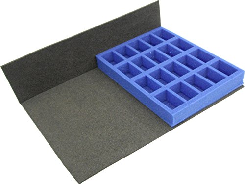 KR Caja de aluminio estándar multicase con doble tapa con juego de bandeja para Primaris Space Marines: 60 tropas de tamaño intercesor, 2 repulsores/ejecutores repulsores/impulsores.