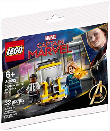 LE GO Marvel Capitán Marvel y Nick Fury - Bolsa de plástico (edición limitada 30453)