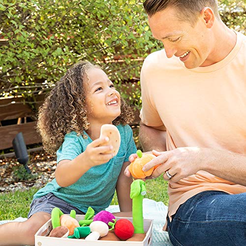 Learning Resources-La Huerta con 8 Verduras de Felpa para Juegos imaginativos, 2+ años. (EI-3686)