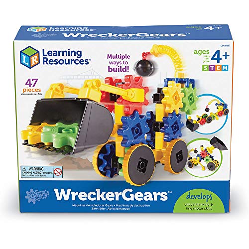 Learning Resources Máquina Excavadora con Engranajes WreckerGears Gears, Color (LER9237)