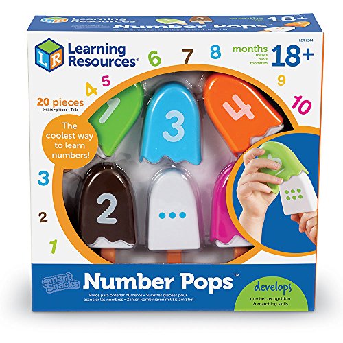 Learning Resources- Polos de números Number Pops de Smart Snacks, Color (LER7344)