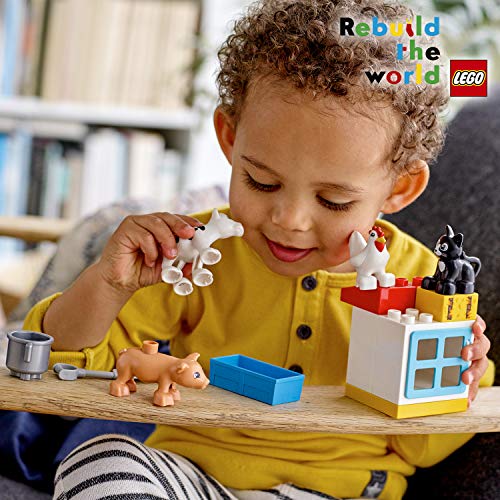 LEGO 10870 DUPLO Town Animales de Granja, Juguete Creativo para Niños y Niñas en Edad Preescolar con Figuras de Animales