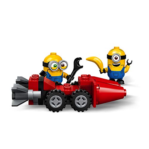 LEGO 75549 Minions Persecución en la Moto Imparable, Juguete de Construcción con Figuritas de Gru, Stuart y Bob