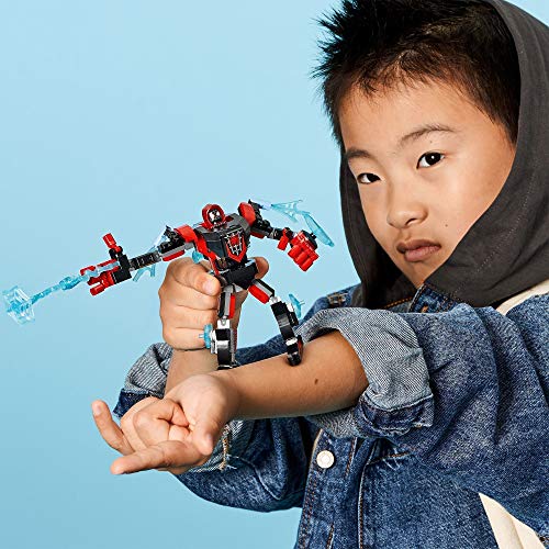 LEGO 76171 Spider-Man Armadura Robótica de Miles Morales, Figurita de Superhéroes Marvel, Juguete para Niños + 7 años