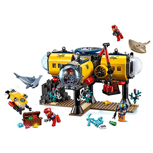 LEGO City Oceans Océano: Base de Exploración Set Aguas Profundas, Juguetes de Aventuras Submarinas para Niños, Multicolor (60265)