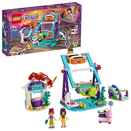 LEGO Friends - Noria Submarina Nuevo juguete de construcción de Atracción de Feria, incluye Puesto de Venta de Algodón de Azucar y 2 mini muñecas (41337)