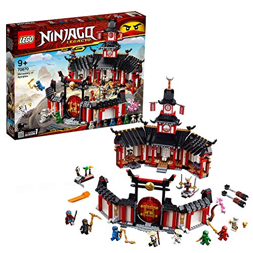 LEGO Ninjago - Monasterio del Spinjitzu, juguete creativo e imaginativo de construcción con templo para aventuras ninja (70670)