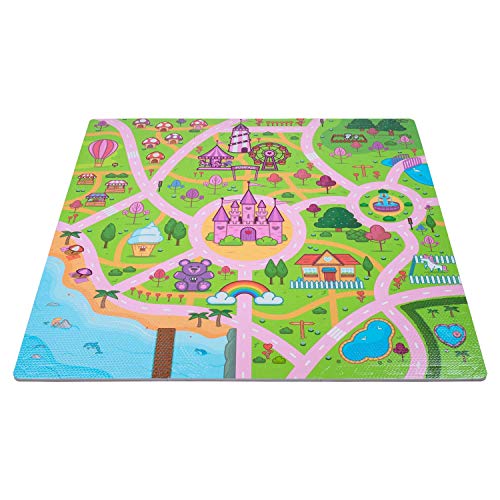 Leo & Emma Alfombra de Puzzle para niñas en diseño de Princesa elfa como Alfombra de Juego - Muchos Detalles diseñados con Amor - Nuevo Modelo - Probado por TÜV