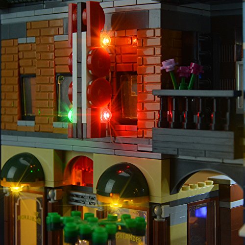 LIGHTAILING Conjunto de Luces (Creator La Oficina del Detective) Modelo de Construcción de Bloques - Kit de luz LED Compatible con Lego 10246 (NO Incluido en el Modelo)