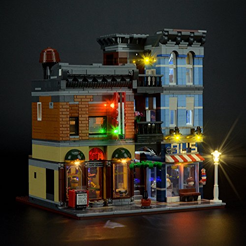 LIGHTAILING Conjunto de Luces (Creator La Oficina del Detective) Modelo de Construcción de Bloques - Kit de luz LED Compatible con Lego 10246 (NO Incluido en el Modelo)