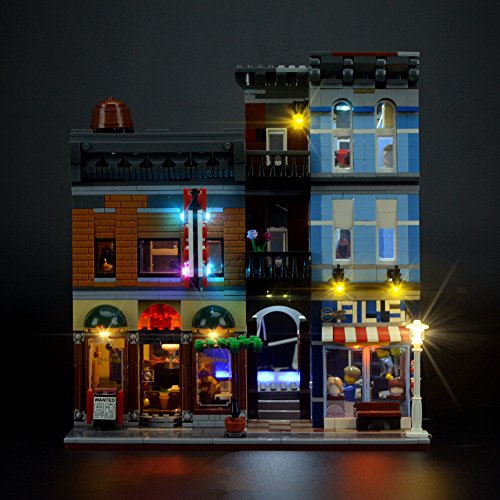 LIGHTAILING Conjunto de Luces (Creator La Oficina del Detective) Modelo de Construcción de Bloques - Kit de luz LED Compatible con Lego 10246 (NO Incluido en el Modelo)