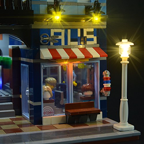 LIGHTAILING Conjunto de Luces (Creator La Oficina del Detective) Modelo de Construcción de Bloques - Kit de luz LED Compatible con Lego 10246 (NO Incluido en el Modelo)