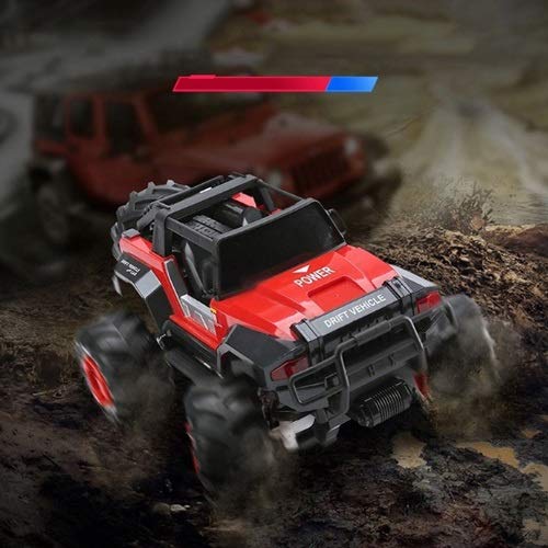 Lihgfw Control remoto Coche Tiempo de escalada de carretera de gran tamaño Control remoto Racing Racing Racing A Coche Recargable Coche Anti-Fall Electric Modelo Coche Niño Niño Juguete Off-Road Red 1