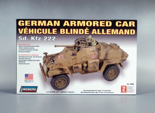 Lindberg 76006 German Armored Car SD.KFZ 222 1:35