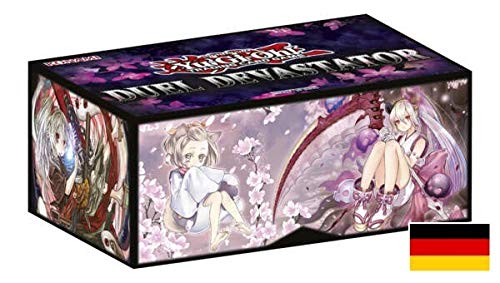 Lively Moments Yu-Gi-Oh! Duel Devastator Box - Juego de cartas (56 tarjetas con 4 tarjetas de centro de Field Center y caja de almacenamiento)