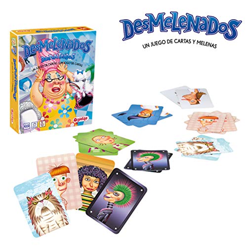 Lúdilo- Desmelenados Cartas y melenas, Mesa para niños,Juegos Infantiles, Multicolor (80457)